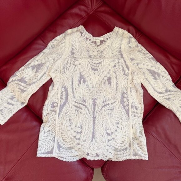 Ultra Pink Tops - Ultra Pink Lace Long Sleeve top NWOT